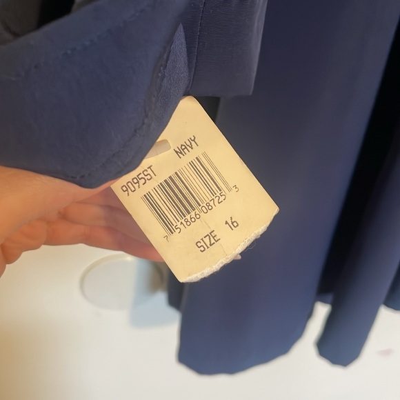 New York Harbor From Andrea | Navy Trench Coat - Picture 5 of 5